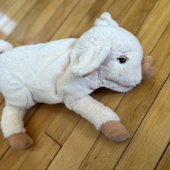 Folkmanis pink piglet hand puppet plush - Picture 2 of 6